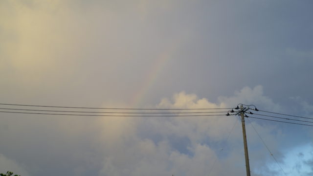 宮古島 での虹