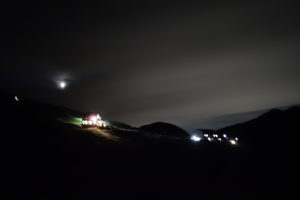 雷鳥沢キャンプ場の夜
